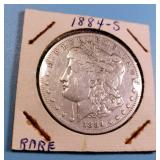 1884-S Morgan Silver Dollar
