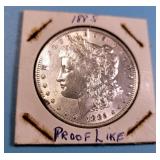 1885 Morgan Silver Dollar Proof Like