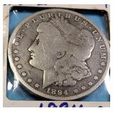 1894-O Morgan Silver Dollar