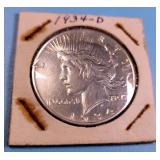 1934-D Silver Peace Dollar