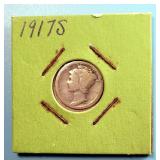 1917-S Mercury Dime