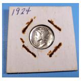 1924 Mercury Dime