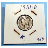 1931-D Mercury Dime