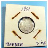 1901 Barber Dime