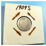 1909-S Barber Dime