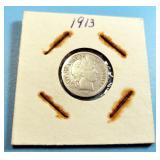 1913 Barber Dime
