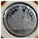 1856 Liberty Seated Dime
