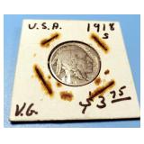 1918-S Buffalo Nickel