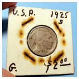 1925-S Buffalo Nickel