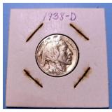 1938-D Buffalo Nickel