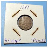 1889 3 Cent Nickel