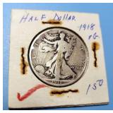 1918 Walking Liberty Half Dollar