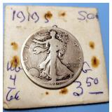 1919-S Walking Liberty Half Dollar