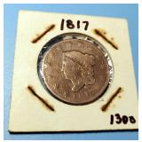 1817 Coronet Head Large Cent