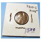 1910-S Lincoln Wheat Cent