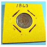 1863 Indian Head Cent
