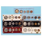 1960 (2), 1961 (2) & 1962 (3) Proof Sets