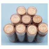 (9) Rolls Jefferson Nickels UNC 1965 1966  1967
