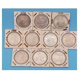 1898 - 1902 Morgan Silver Dollars (10)