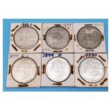 1899-O Morgan Silver Dollars Some UNC (6)
