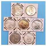 1925 Peace Silver Dollars (7)