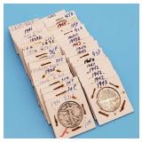 1935 - 1945 Walking Liberty Half Dollars w S, P Va