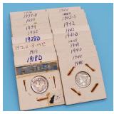 1917S - 1944 Mercury Dimes (21)