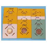 1899 - 1907 Grade Worthy Indian Head Cents (15)