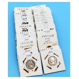 (50) Jefferson Nickels 1940 - 1974