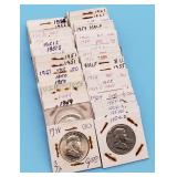 (42) Franklin Half Dollars 1948 - 1962