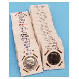 (52) Kennedy Half Dollars 1966 - 1976