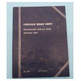 Partial Whitman Lincoln Head Cent 1909-40 Folder N