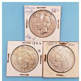 1926-S Peace Silver Dollars (3)