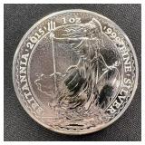 2015 Great Britain 1 oz Silver Britannia BU