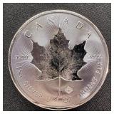 2019 Canada 1 oz Silver Incuse Maple Leaf BU