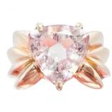 2+ Carat Lilac Topaz Ring 10k Yellow Gold