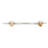 Two-Tone Bead Cuff Bracelet 10k Gold & Sterling