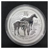 2014 Australia 1oz Silver Year of the Horse BU