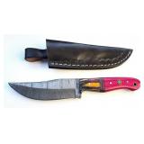 8.2" Damascus & Hardwood Skinner Knife