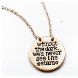 MILLARD Rose Gold & Diamante "Stars" Necklace