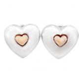 Joseph Esposito Clip On Earrings SS & 14k Gold