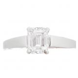 1 Carat Diamond Solitaire Ring 14k White Gold