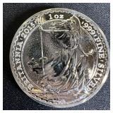 2015- GB 1 oz Fine Silver Britannia