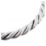 Double Twist Bangle Bracelet