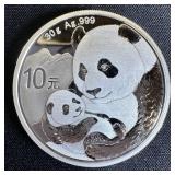 2019 China 30 gram Silver Panda BU (In Capsule)