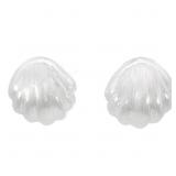 Artisan High Relief Seashell Earrings