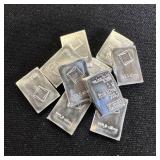 (10) 1 gram .999 Silver Bullion Bars- Valcambi