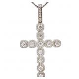 2.61 CTW Moissanite Cross Pendant