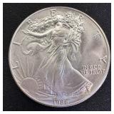 1986 - 1 oz American Silver Eagle BU