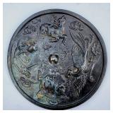 Antique/Vintage Chinese Bronze circular Mirror